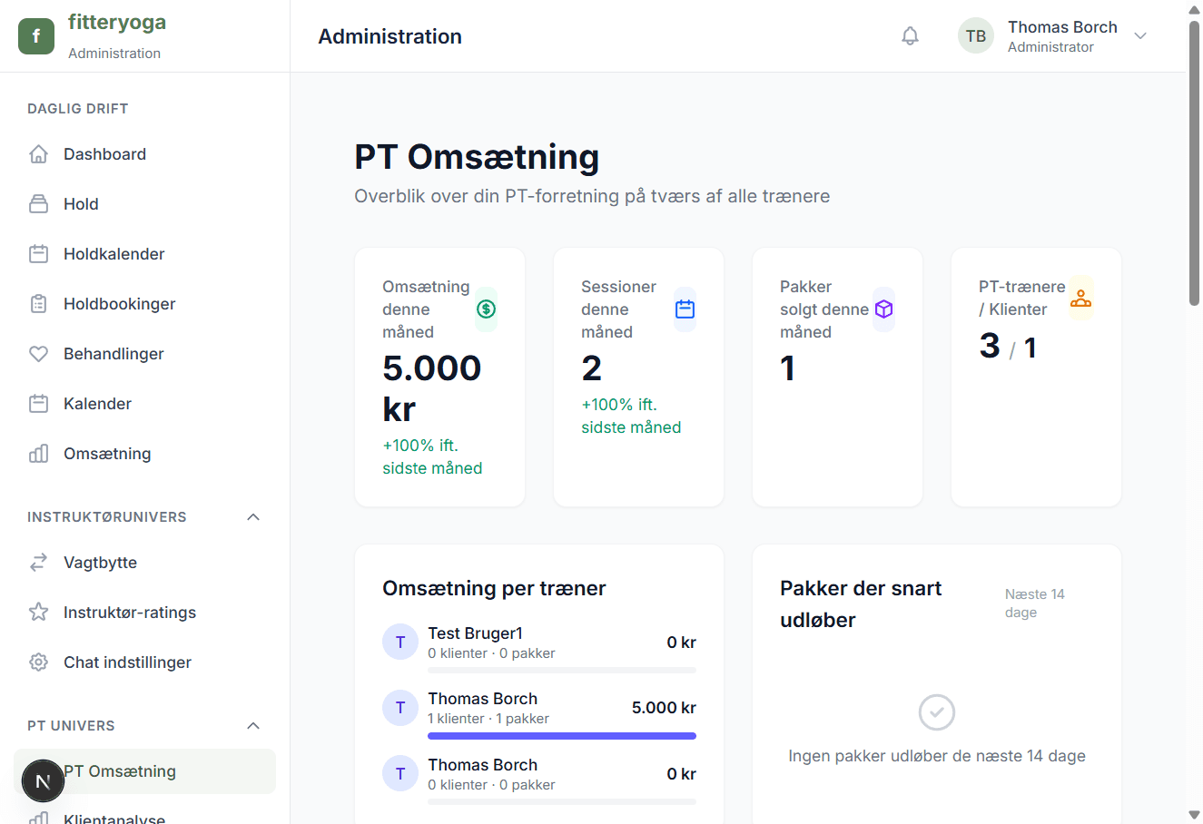 PT Dashboard